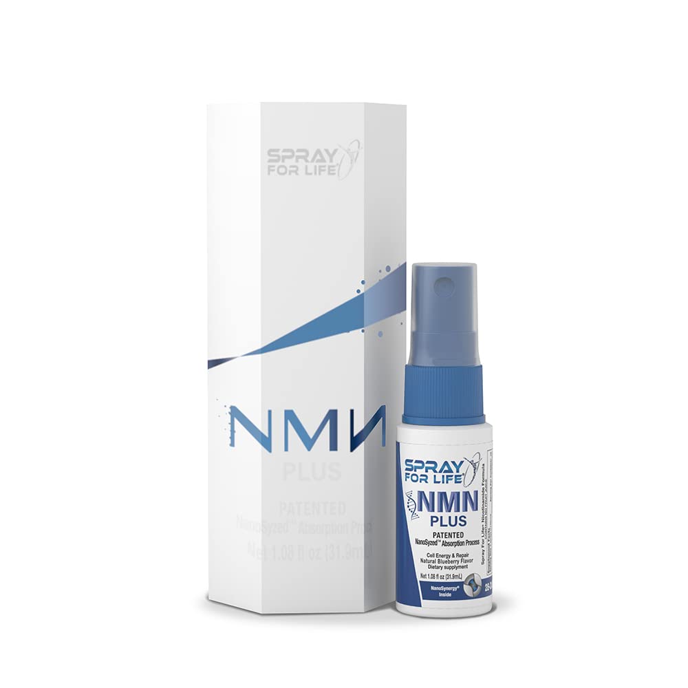 NMN Plus Liquid Spray with Nanotechnology for Fast Absorption - Boosts Cellular NAD+ Energy, DNA Repair & Longevity | Gluten-Free, Non-GMO | 28-Day Supply | Anti-Aging Supplement for Daily Wellness & Vitality Support