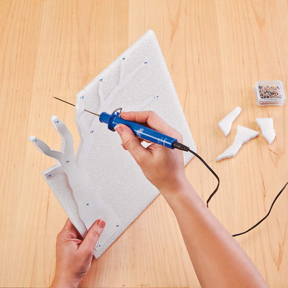 FloraCraft StyroCutter Plus Electric Foam Cutter - Professional Foam Cutting Tool for DIY Crafts, Home Decor & Floral Arrangements | Perfect for Foam Sculpting, Model Making & Art Projects