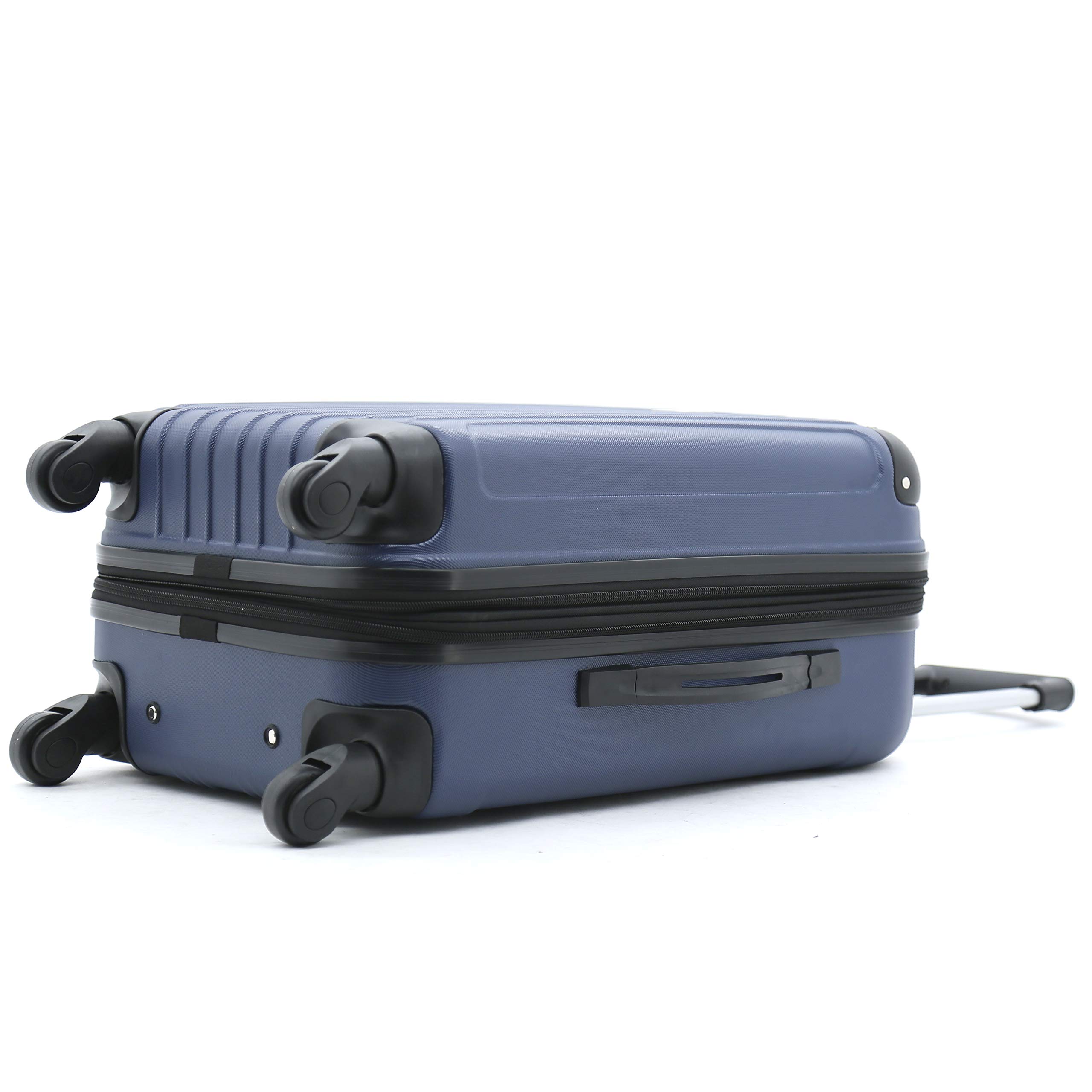 Travelers Club Midtown Hardside Luggage 4-Piece Set - Navy Blue Spinner Suitcase for Air Travel, Family Vacations & Business Trips | Durable Lightweight Carry-On & Checked Bags