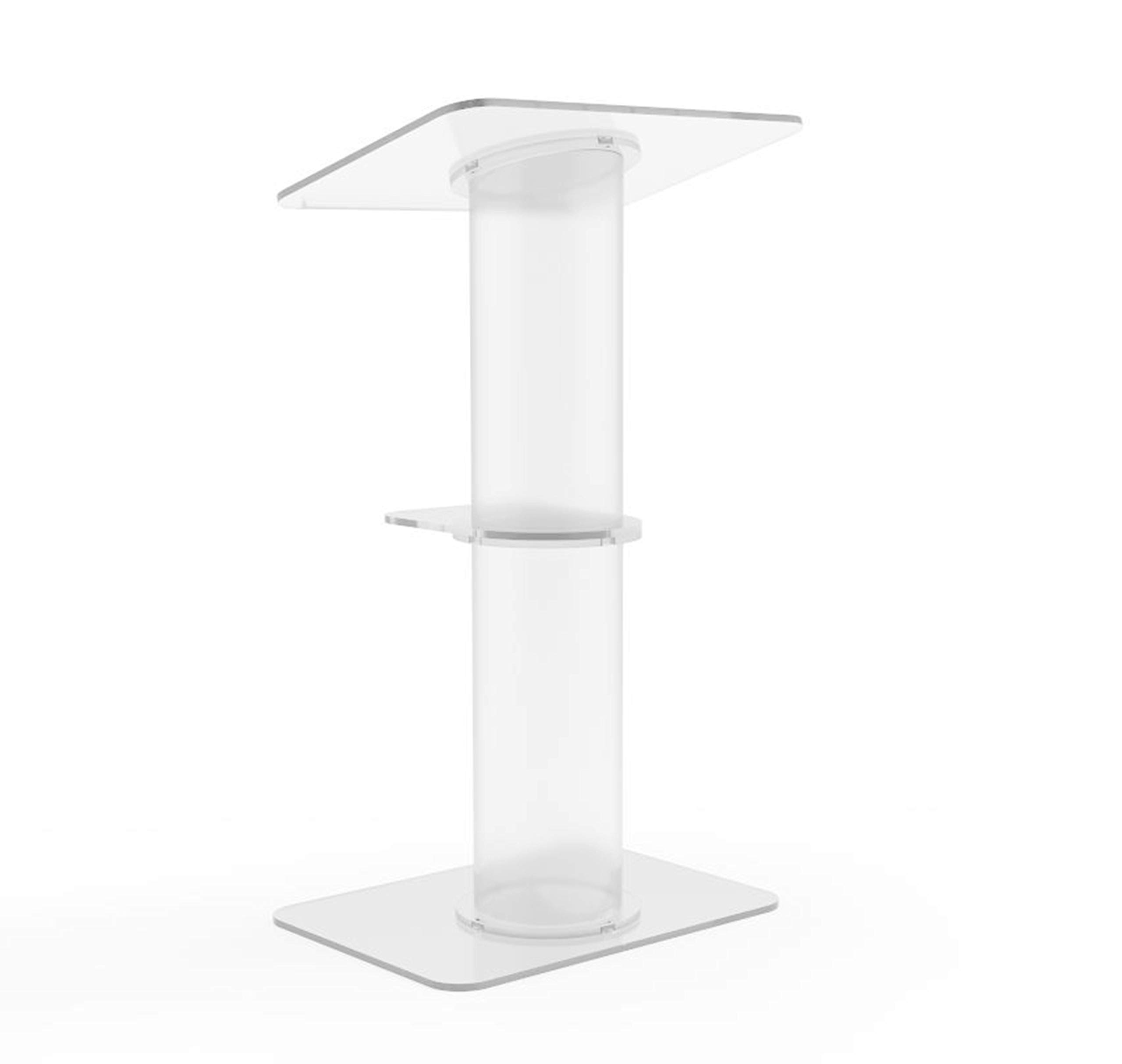FixtureDisplays® Clear Acrylic Podium - 23.3