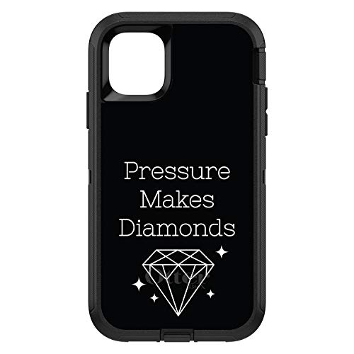 Pressure Makes Diamonds - Black / White On Black Case