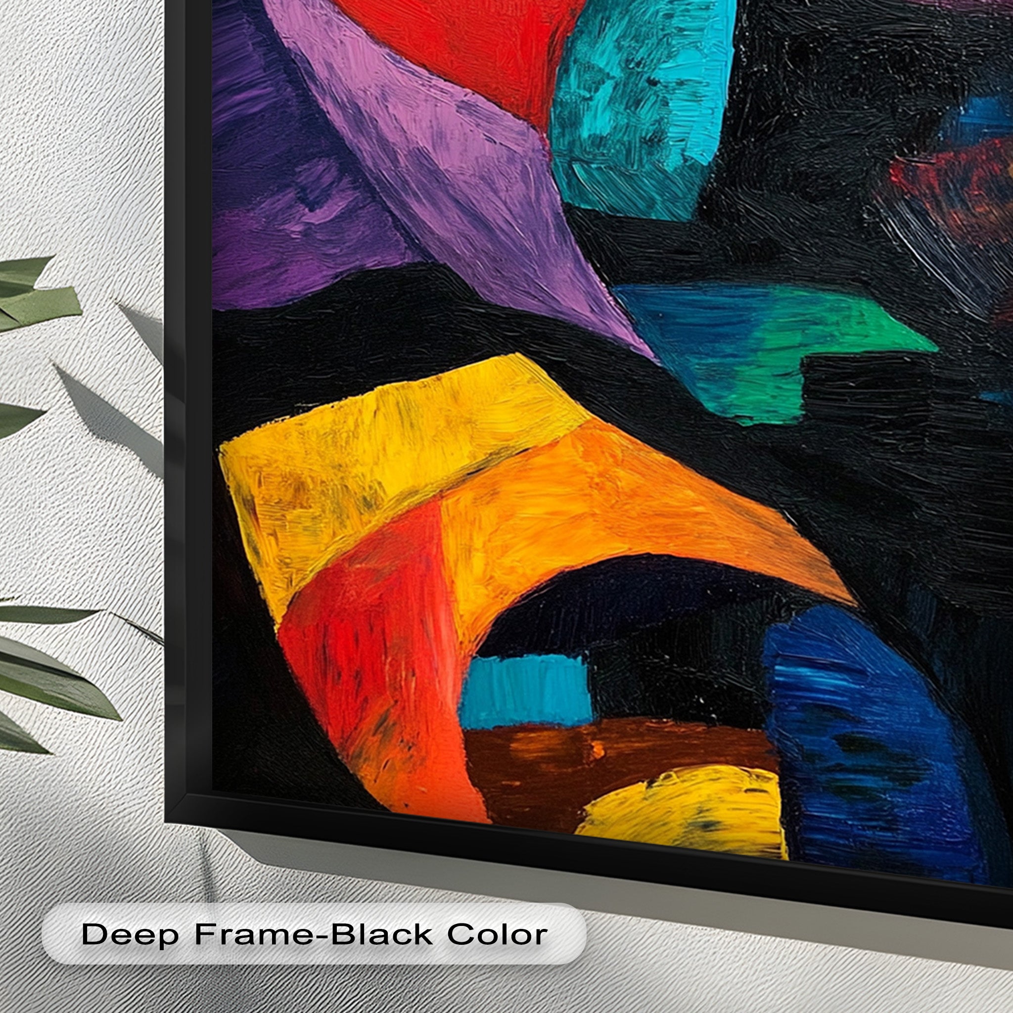Abstract Eye Expression Fauvism Oil Painting - Modern Wall Art for Living Room, Bedroom & Office Decor