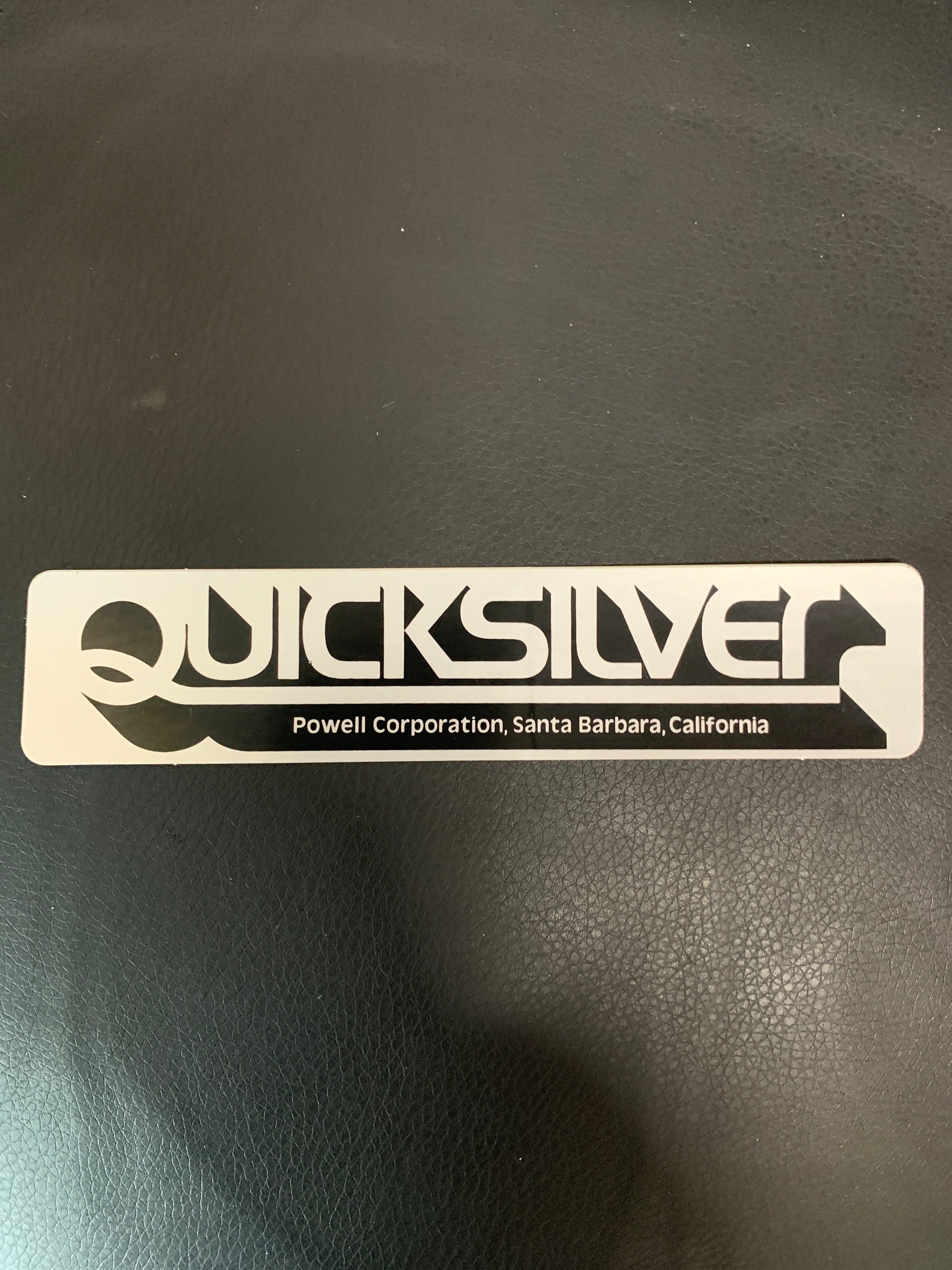Vintage Powell Quicksilver Skateboard Decal Sticker - Retro 80s Skateboard Art for DIY Decoration, Skateboard Customization & Wall Art - Perfect for Skateboard Enthusiasts & Vintage Collectors