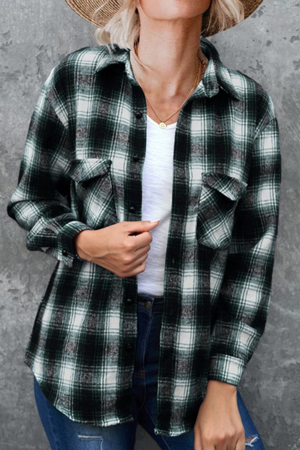 Men's Classic Plaid Long Sleeve Button-Down Shirt with Collar - Casual & Business Wear for Office, Dating, and Outdoor Activities