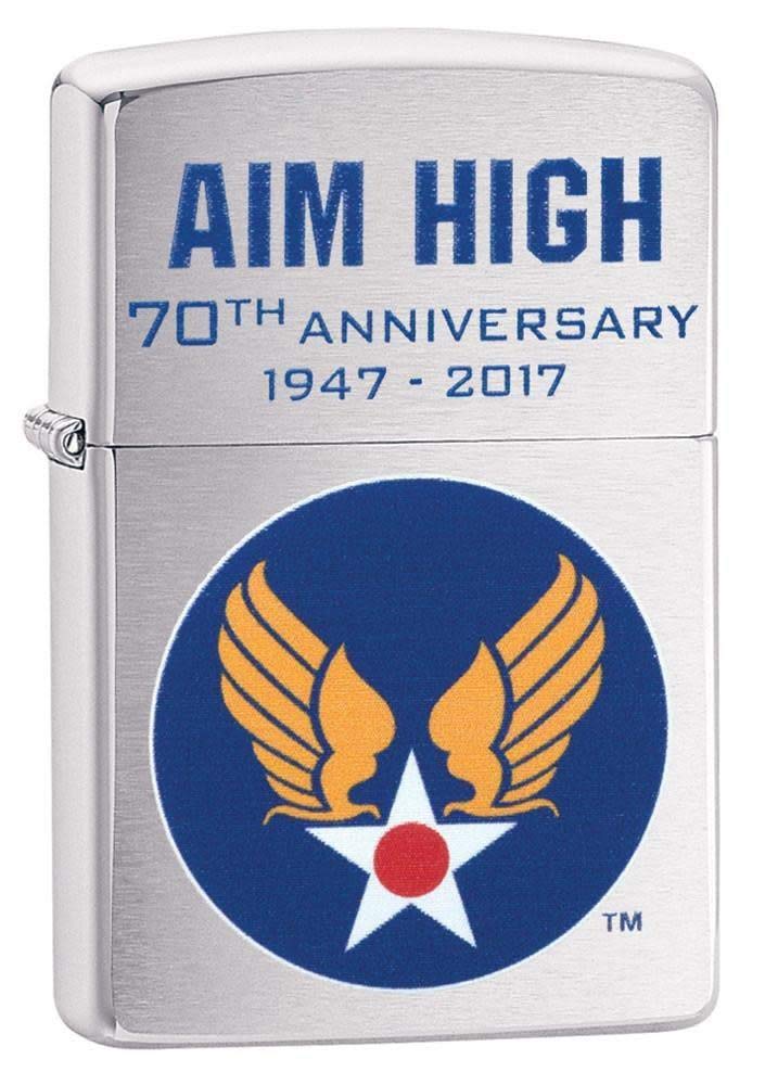 Zippo Air Force Windproof Lighters - Refillable Butane Lighter for Outdoor Camping, Hiking & Survival Gear - Military Style Design for Men & Women