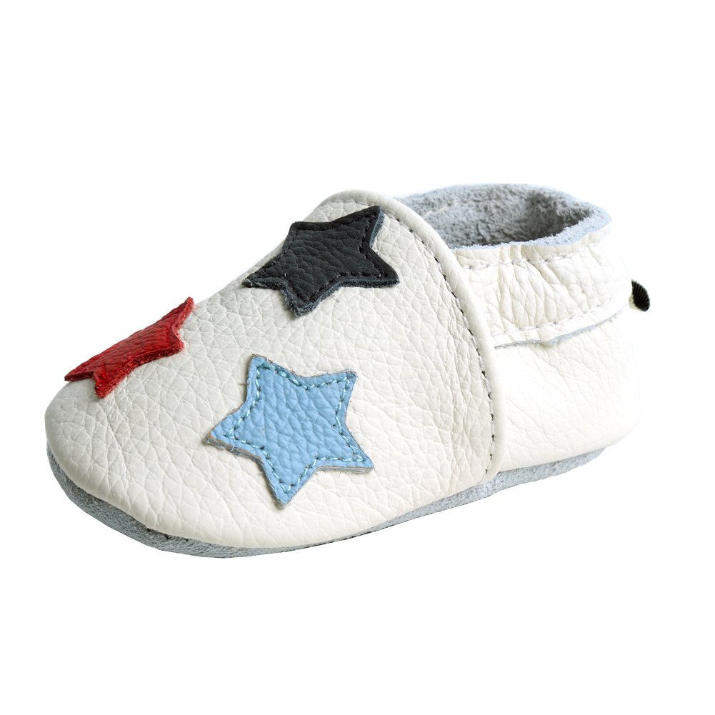 iEvolve Baby Girls & Boys Soft Sole Shoes - First Walker & Prewalker Moccasins for Infants & Toddlers - Perfect for Indoor Play, Crawling & Early Walking Stages
