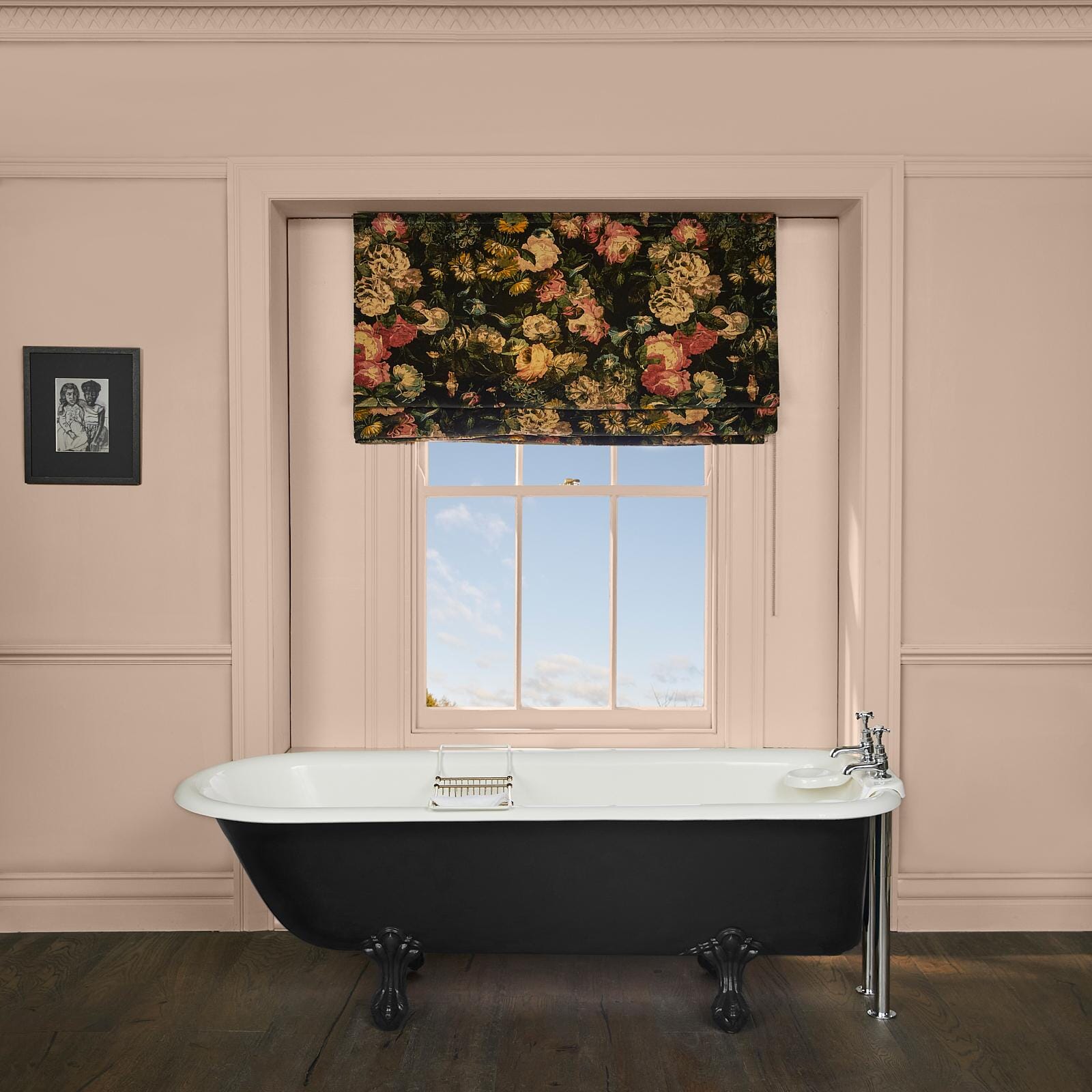 MIDNIGHT GARDEN Blackout Velvet Window Curtains - Thermal Insulated Room Darkening Drapes for Bedroom & Living Room - Elegant Home Decor for Better Sleep & Privacy
