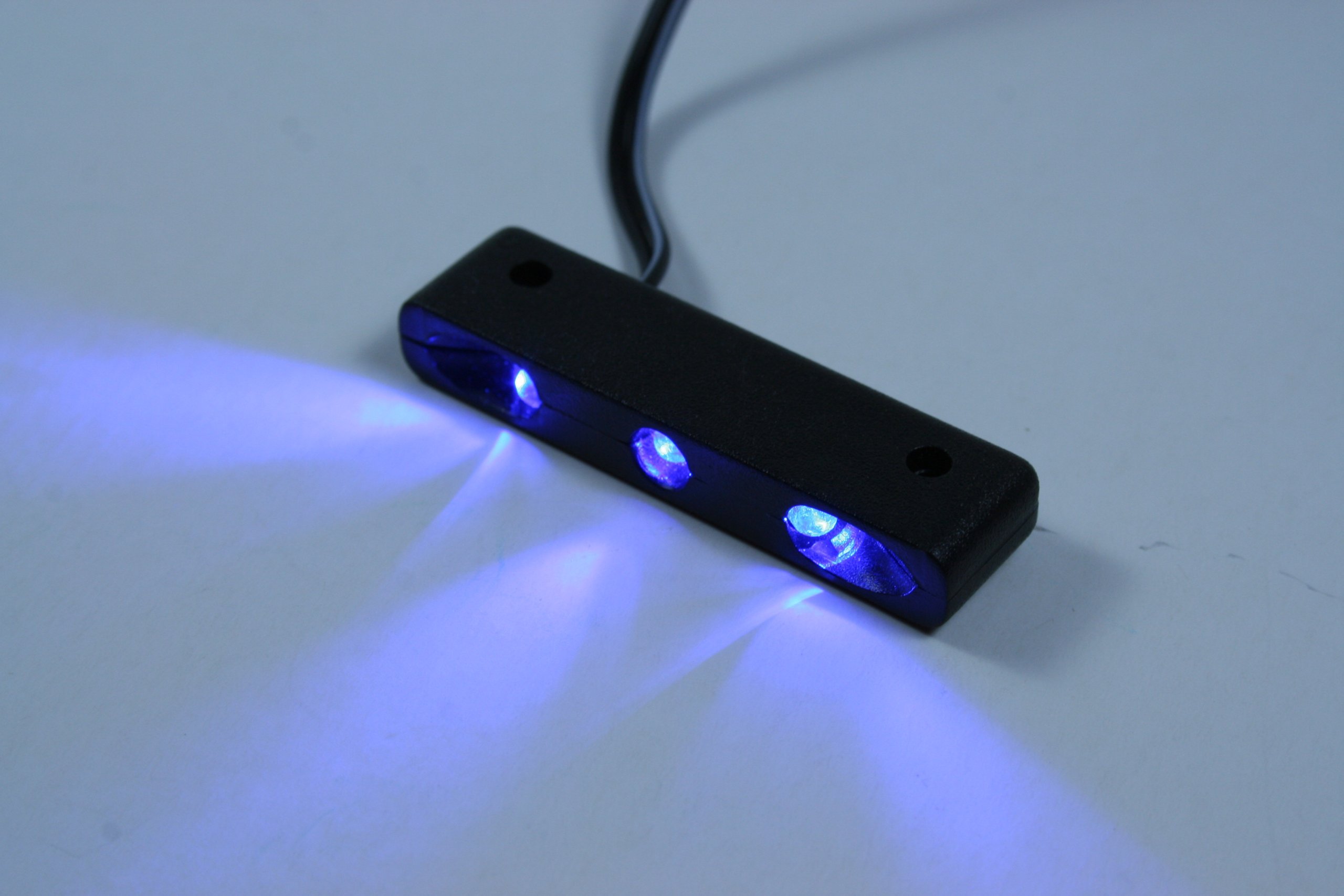 Blue LED Map Light for Auto, Airplane, RV & Boat - Interior Cabin Cockpit Lighting for Night Driving & Aviation Use