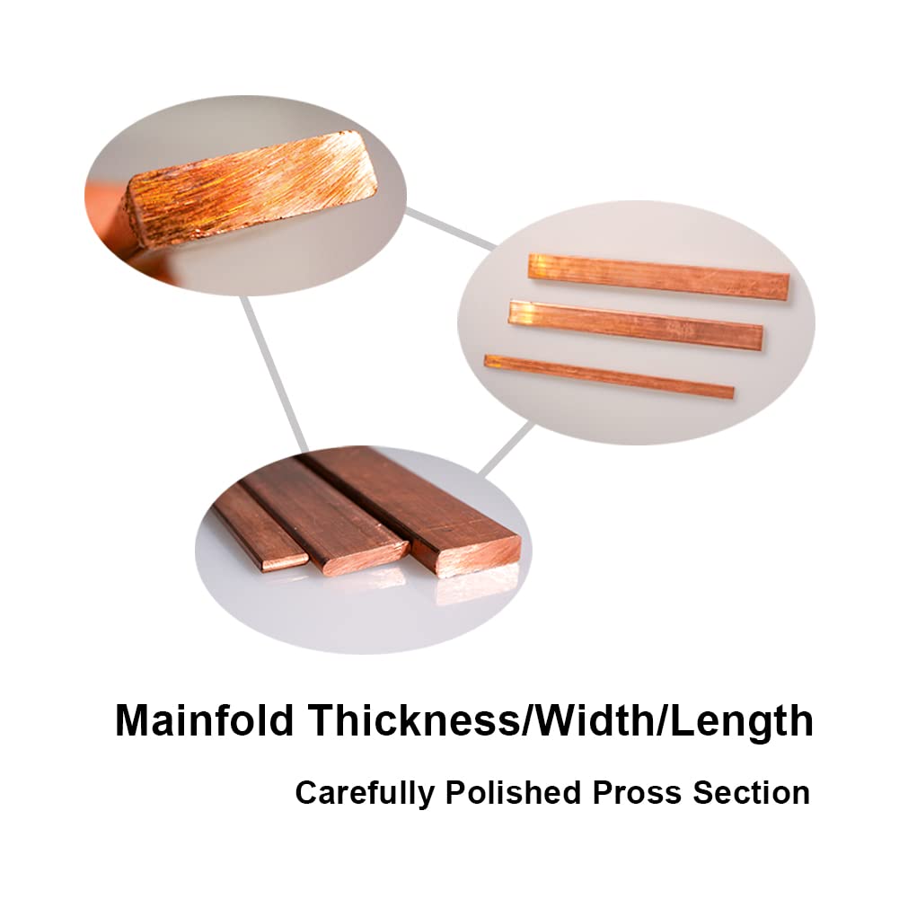 High-Purity 99.9% Cu Pure Copper Flat Stock - 1/12
