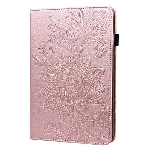 Samsung Galaxy Tab A8 10.5 Inch (2022 Model) Protective Case with Embossed Classic Flower Design - Perfect for School, Work & Travel