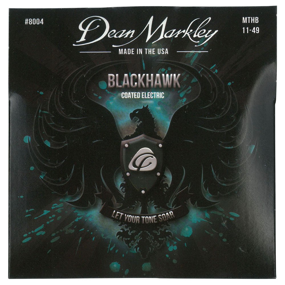 Dean Markley 8004 Blackhawk Coated Electric Guitar Strings (DM8004) - Premium Coated E Strings for Long-Lasting Tone & Playability | Perfect for Rock, Blues & Studio Recording