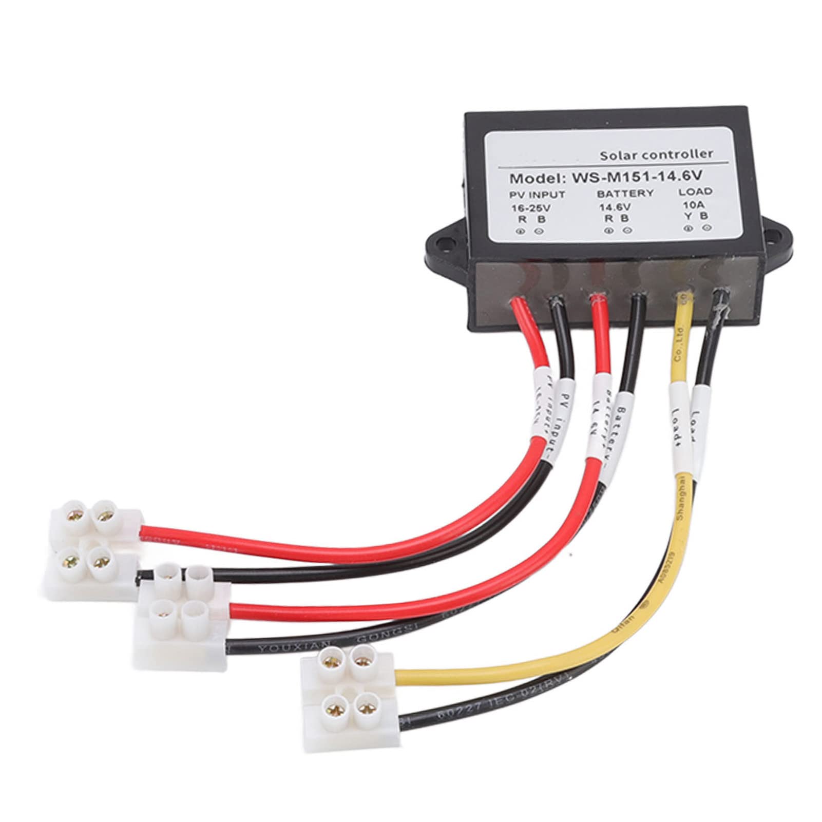 Okuyonic 150W MPPT Solar Charge Controller with Short Circuit Protection - High Efficiency 14.6V Solar Panel Regulator for Street Lights, Garden Lighting & Off-Grid Power Systems