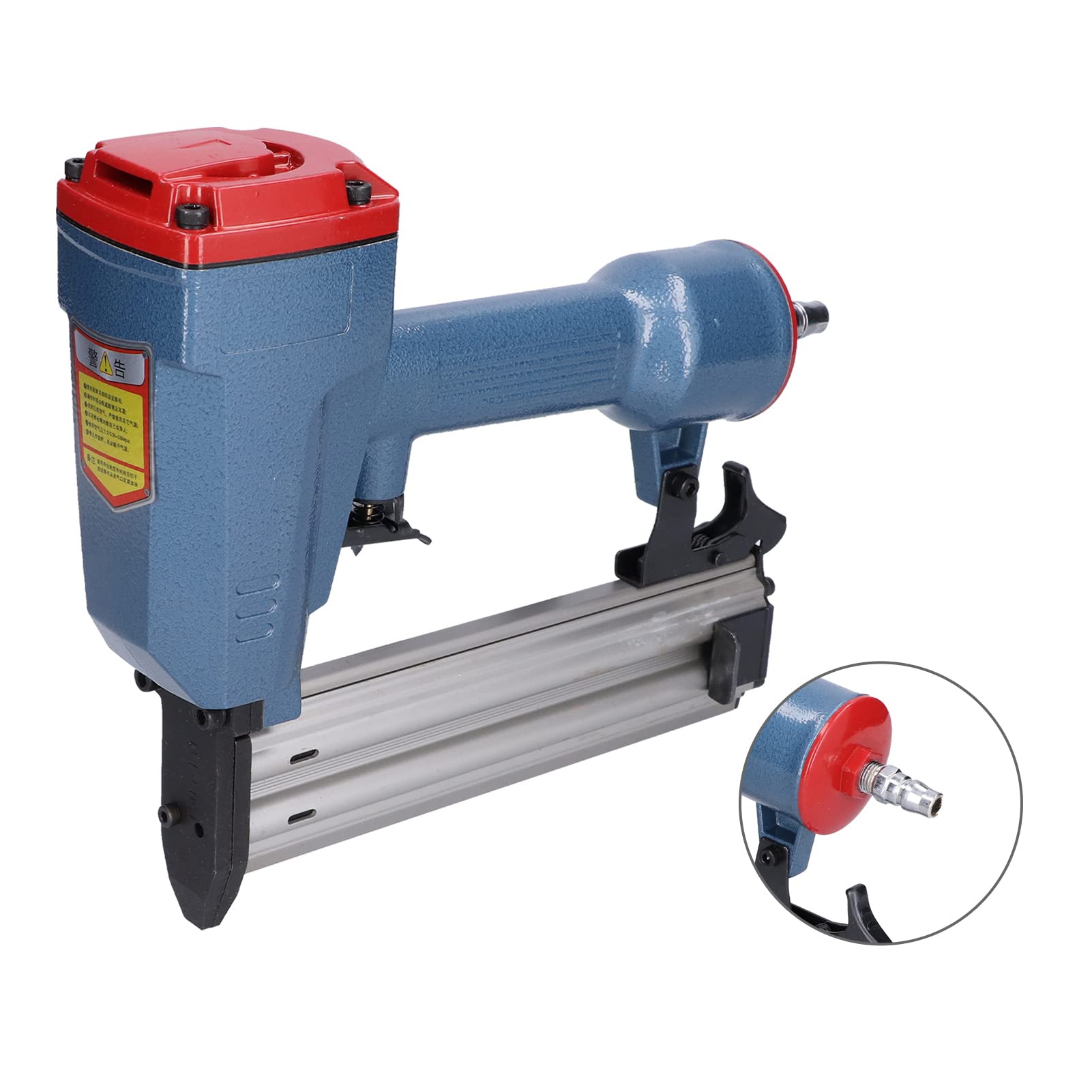 Pneumatic Brad Nailer 15-50mm Nail Length - Fast Nailing Stapler for Carpentry, Woodworking & Home Decoration | Ideal for DIY Projects, Furniture Making & Trim Work