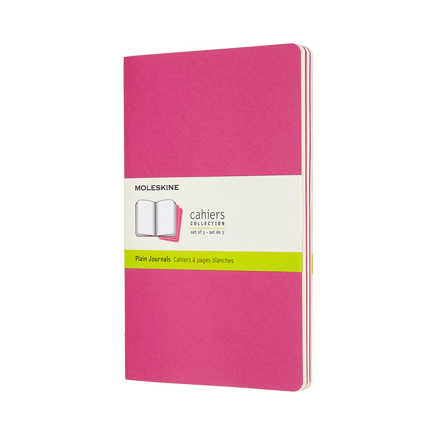 Premium Cahier Large Notebook Set - 3-Pack Lined Journal for Writing, Sketching & Note Taking - Ideal for School, Office & Creative Projects
