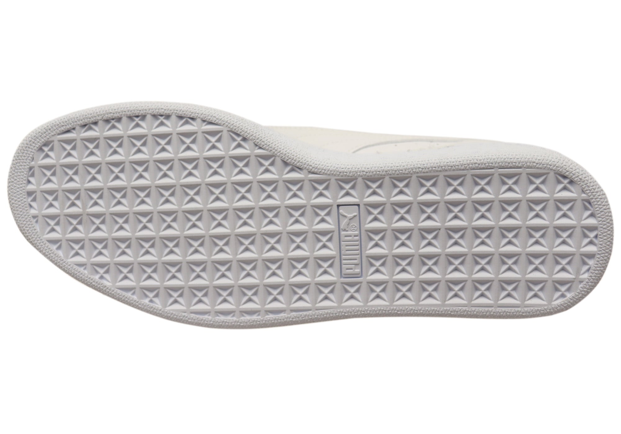 Puma Men's Basket Classic XXI White Lace-Up Sneakers - Comfortable Casual Shoes for Walking, Running & Everyday Wear