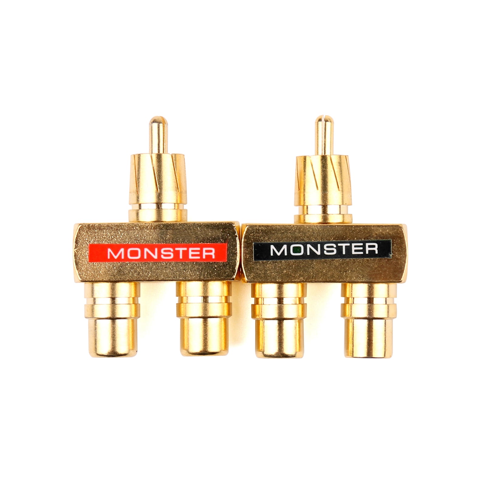 10 Pack Gold Plated RCA Audio Y Splitter Cable - 1 Male to 2 Female Connector Adapter for Home Theater, Car Audio & Speaker Systems