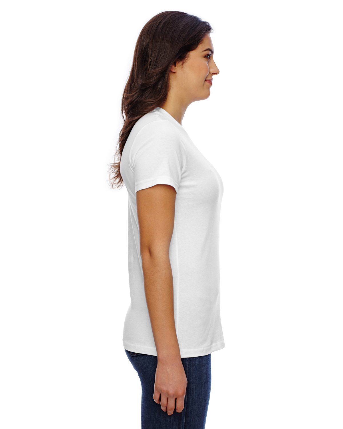 American Apparel Women's Classic Fine Jersey T-Shirt - Soft Cotton Crewneck Tee for Casual Wear, Layering & Everyday Comfort