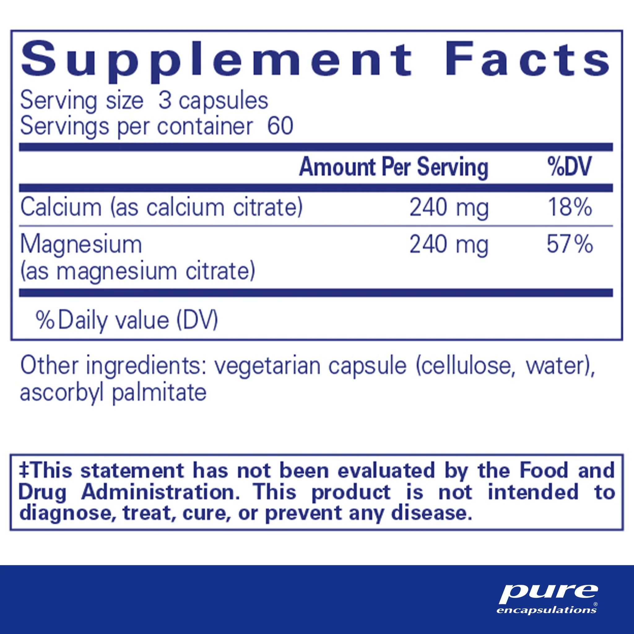 Premium Calcium Magnesium Citrate Supplement for Bone Health & Muscle Support - Ideal for Active Lifestyles & Daily Wellness
