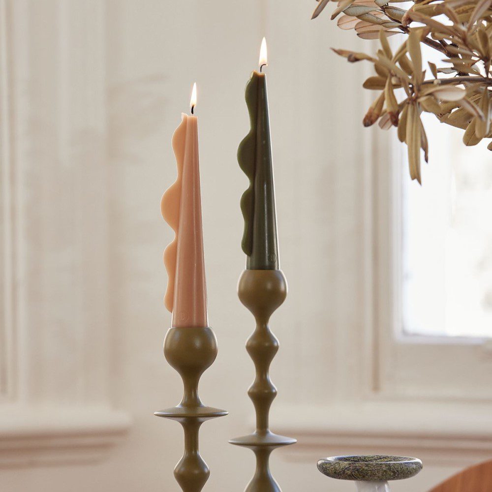 BLACK BLAZE Seaweed Pillar Candle - Natural Toffee Scented Soy Wax Candle for Home Decor, Relaxation & Aromatherapy | Perfect for Living Rooms, Bedrooms, Spa & Meditation Spaces