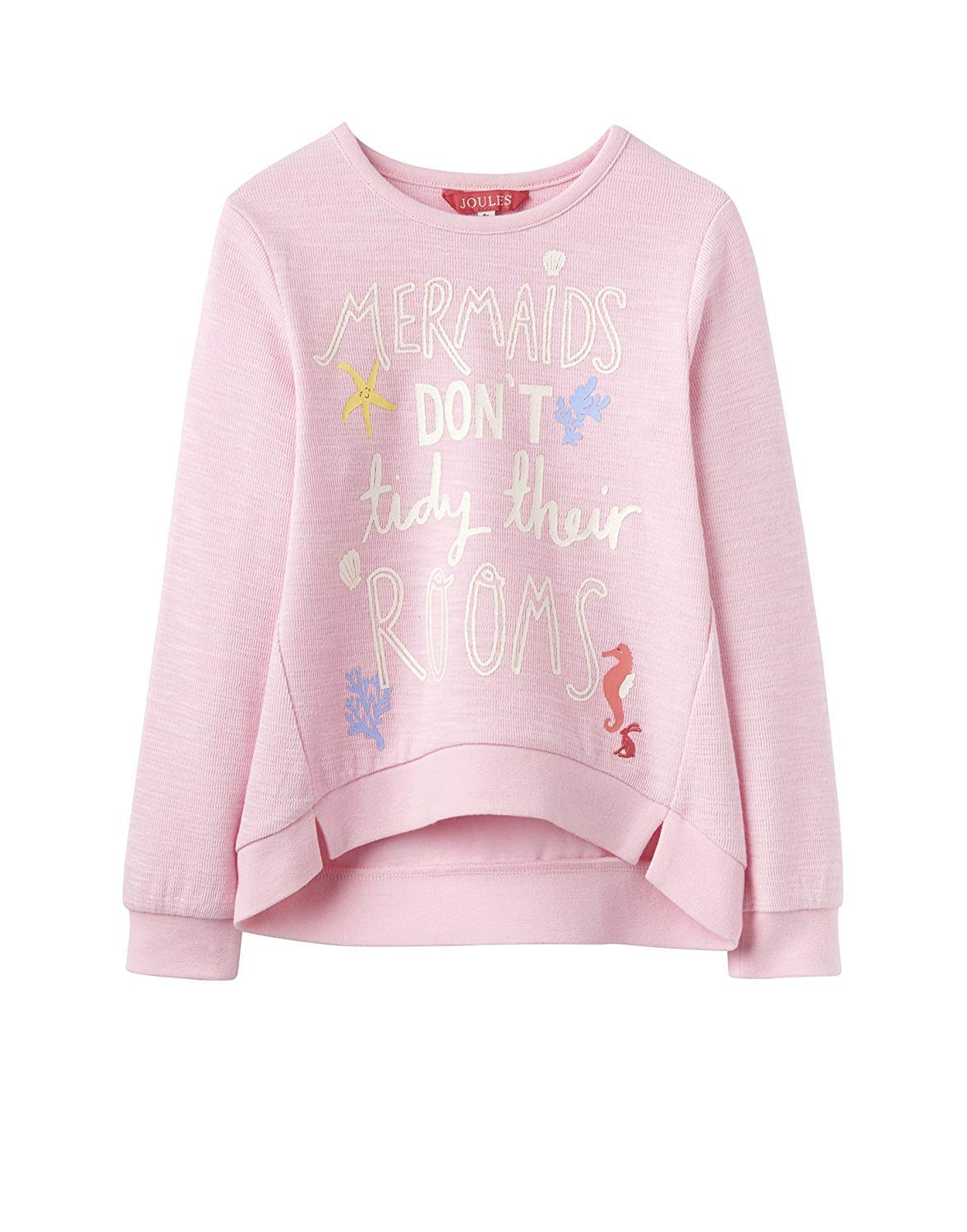 Joules Women's Rose Pink Screen Print Sweatshirt | Soft Cotton Pullover | Casual Loungewear & Everyday Wear for Women