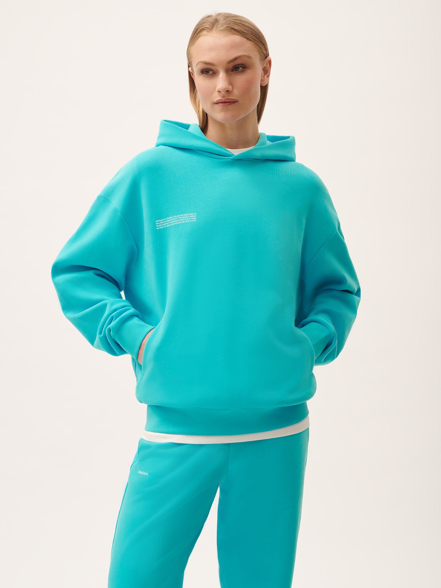 Women's 365 Midweight Hoodie - Soft Fleece Pullover Sweatshirt with Kangaroo Pocket, Ocean Turquoise | Perfect for Casual Wear, Gym, Outdoor Activities & Lounge Comfort