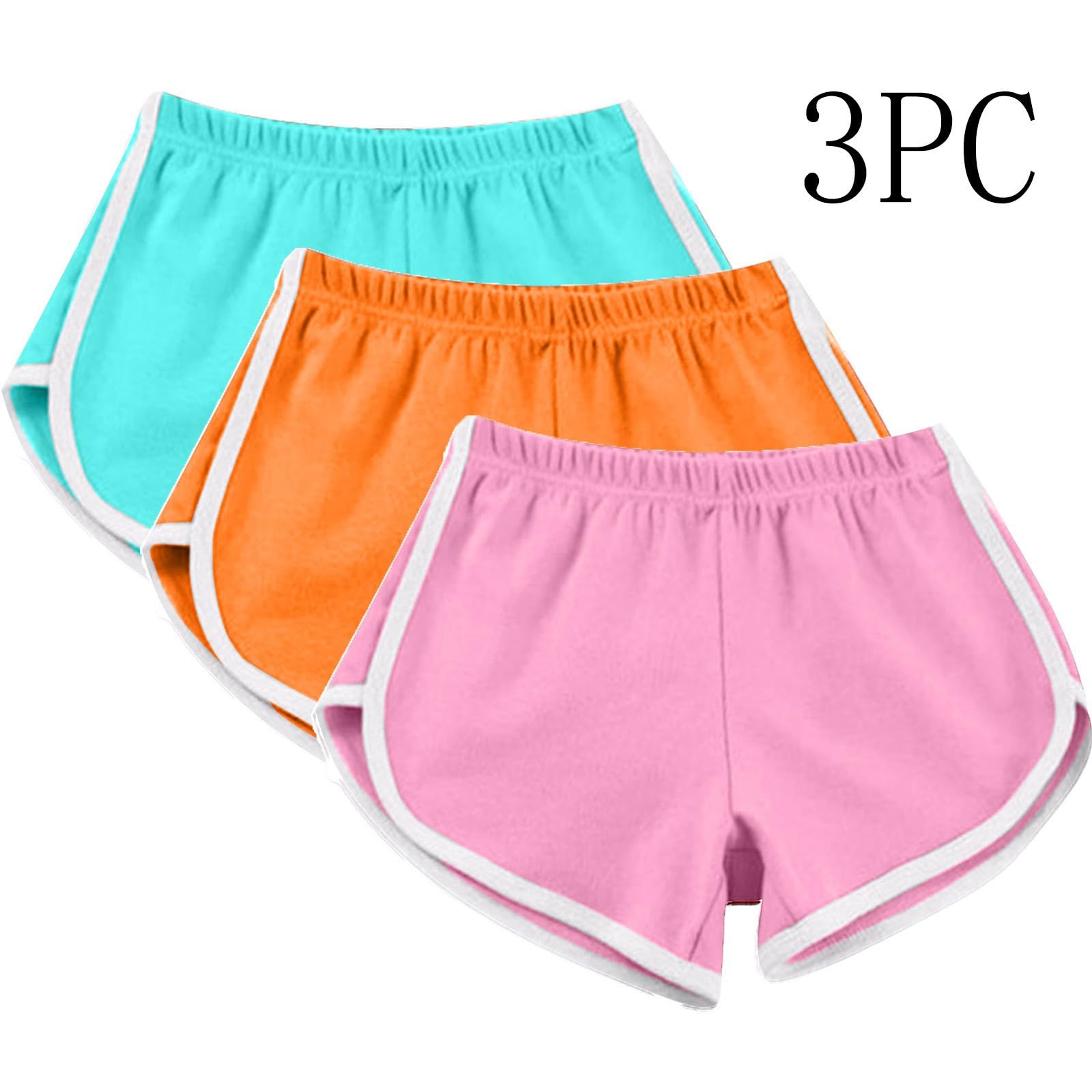 Trendy Women's Running Shorts 3-Pack - Lightweight Gym Shorts for Summer Workouts