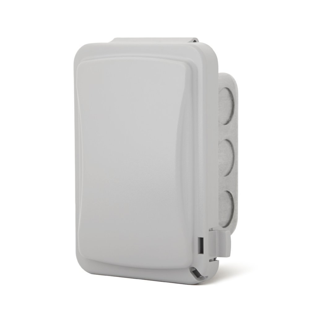 Infratech Single Pole ON/OFF Wall Switch for Electric Heaters with Weatherproof Cover - Perfect for Home, Office, and Garage Heating Control