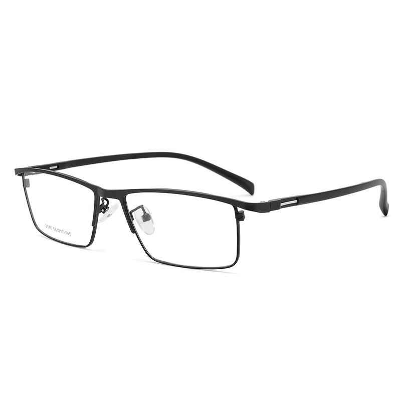 Bclear Unisex Full Rim Square Alloy Eyeglasses Frame 442546 - Lightweight Durable Glasses for Men & Women, Perfect for Reading, Working & Daily Wear