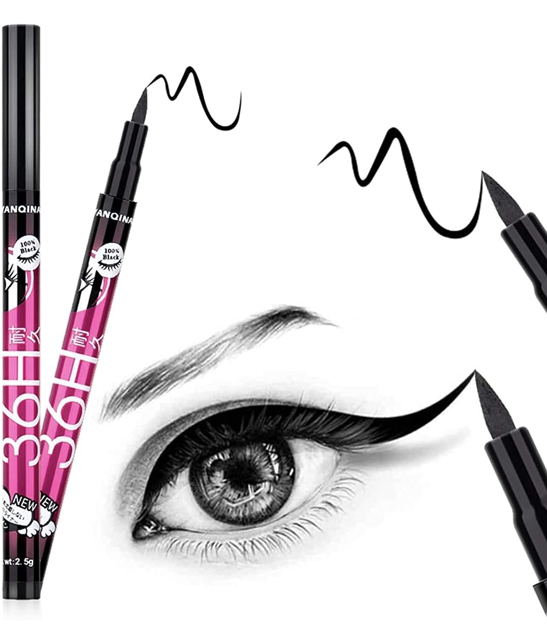 Beggie 6155 All-in-One Fashion Makeup Kit for Girls - Includes Eyeliner, Kajal, Makeup Brushes, Sponges & 5-in-1 Lipstick (6-Piece Set) - Perfect for Teen Makeup Practice, Birthday Gifts & Party Looks