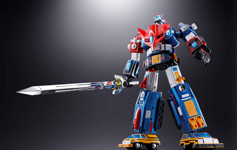 Bandai Soul of Chogokin GX-88 Armored Fleet Dairugger XV (Vehicle Voltron) Die-Cast Action Figure Toy - Collectible Robot Model for Anime Fans & Display