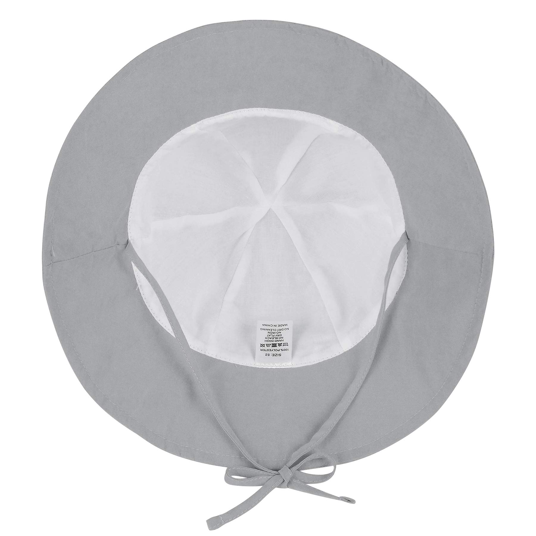 Zando Baby & Toddler Sun Protection Bucket Hat - UPF 50+ Wide Brim Beach Hat for Infants & Girls, Adjustable Chin Strap, Lightweight Summer Sun Hat for Outdoor Play, Beach, Park & Pool Activities