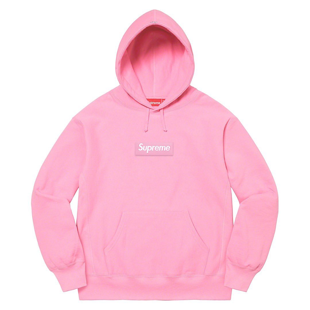 Supreme Box Logo Hooded Sweatshirt - Pink Pullover Hoodie for Men & Women | Streetwear Fashion, Casual Wear & Winter Outfits