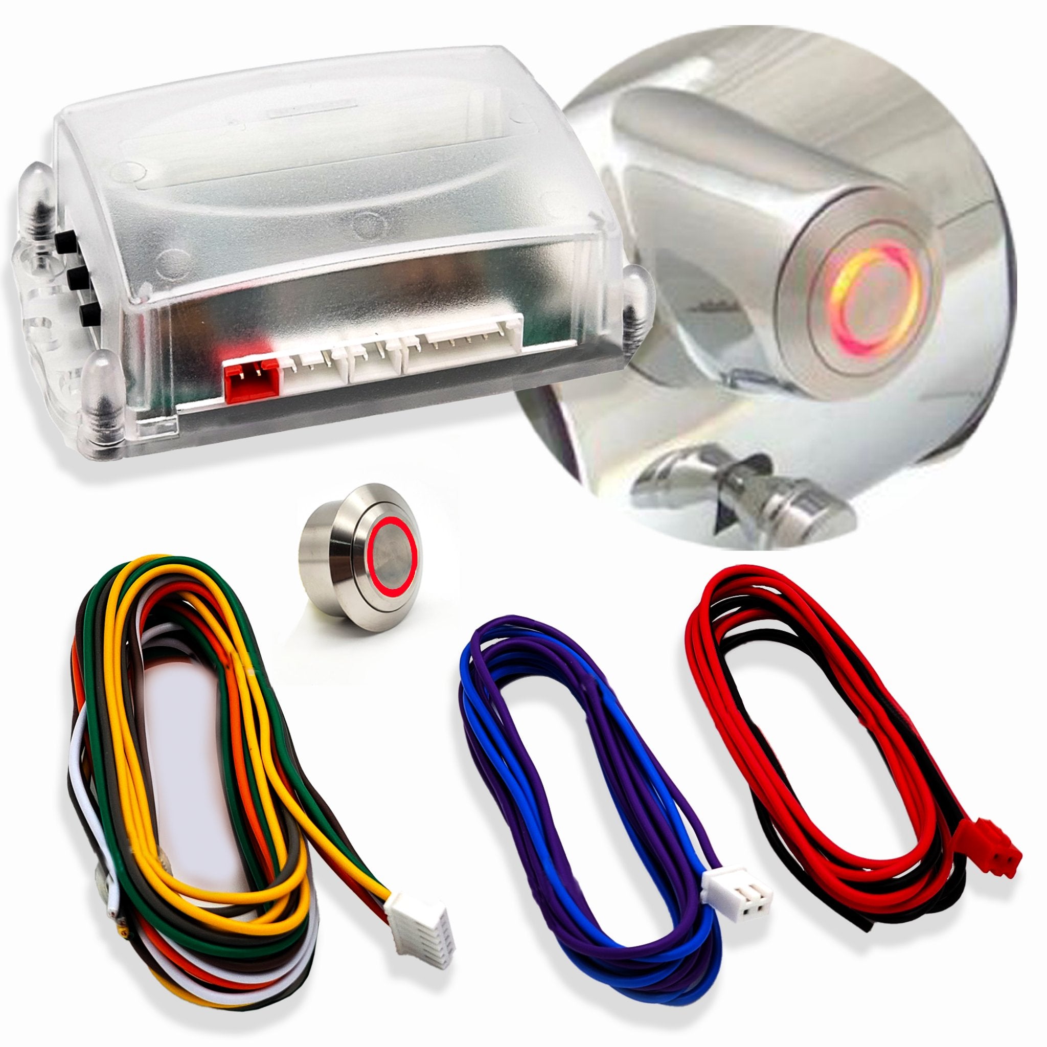 1902-1908 Cadillac Runabout & Tonneau 12V Conversion Kit - GM Key Ignition to Push Button Start Direct Fit Column Insert | Vintage Car Restoration Upgrade for Classic Auto Enthusiasts