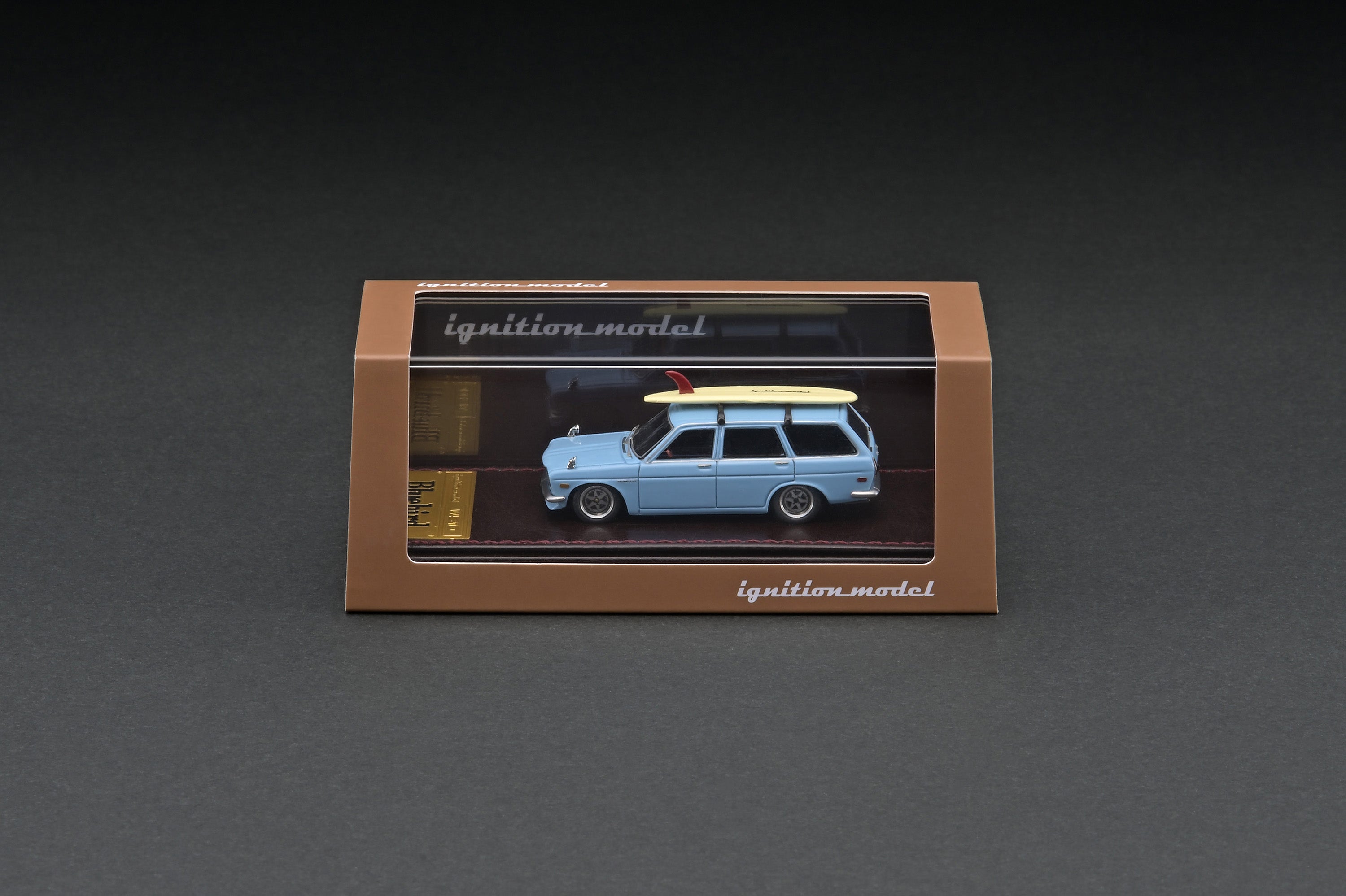 1/64 Scale Datsun Bluebird 510 Wagon Diecast Model Car - Light Blue - Collectible Miniature Vehicle for Display & Racing Scenes