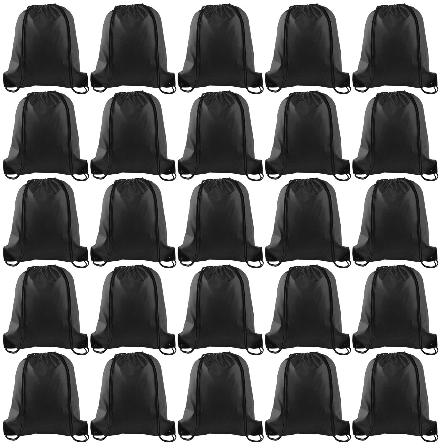 25Pcs Drawstring Backpacks Bulk - Lightweight Gym Bags for Sports, Travel & School - Durable Cinch Sack Backpack for Workout, Beach, Festival & Outdoor Activities
