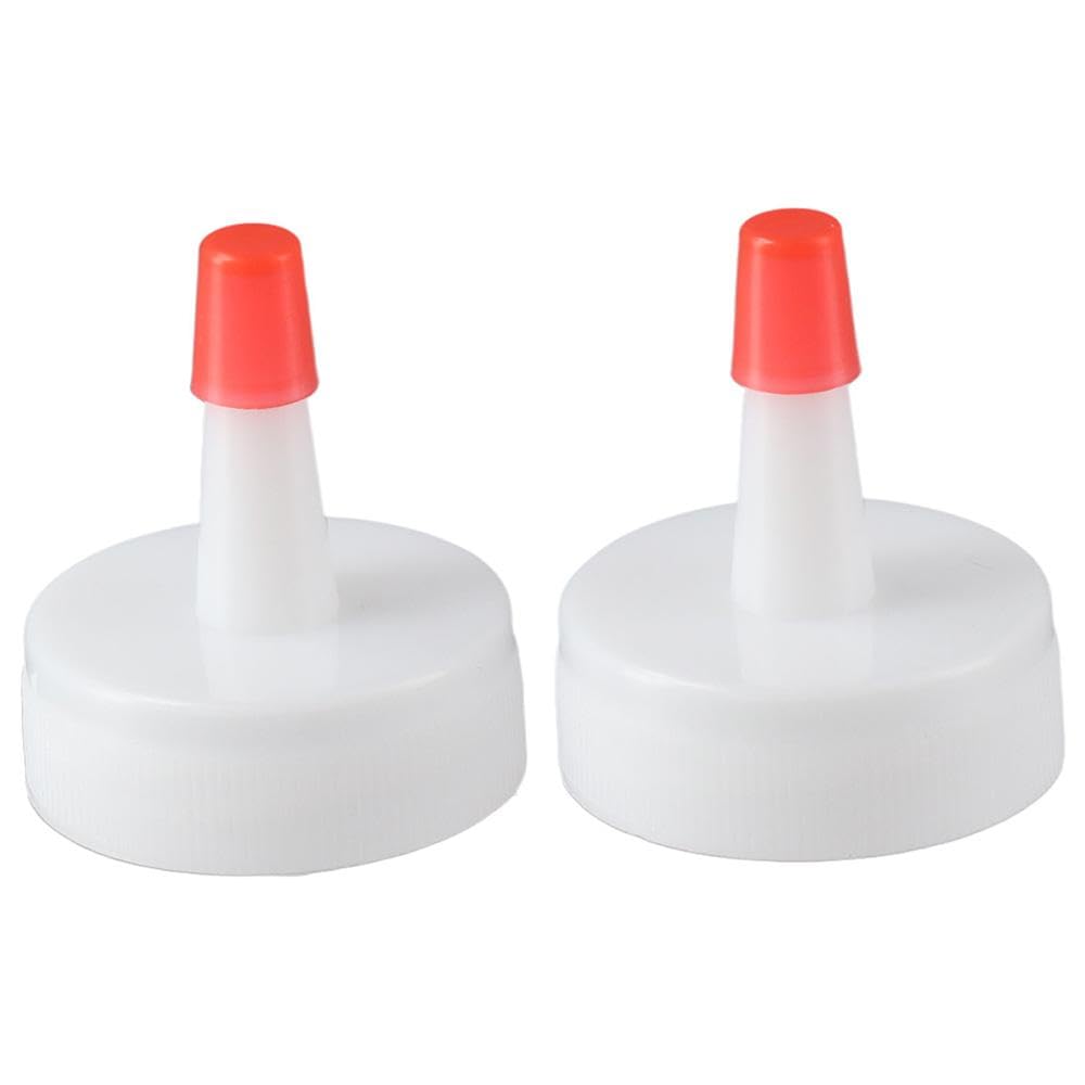 Plastic Replacement Caps for Squeeze Bottles - Multifunctional Dispensing Caps for Seasoning, Glue & Paint Bottles - Perfect for Kitchen, Crafting & DIY Projects