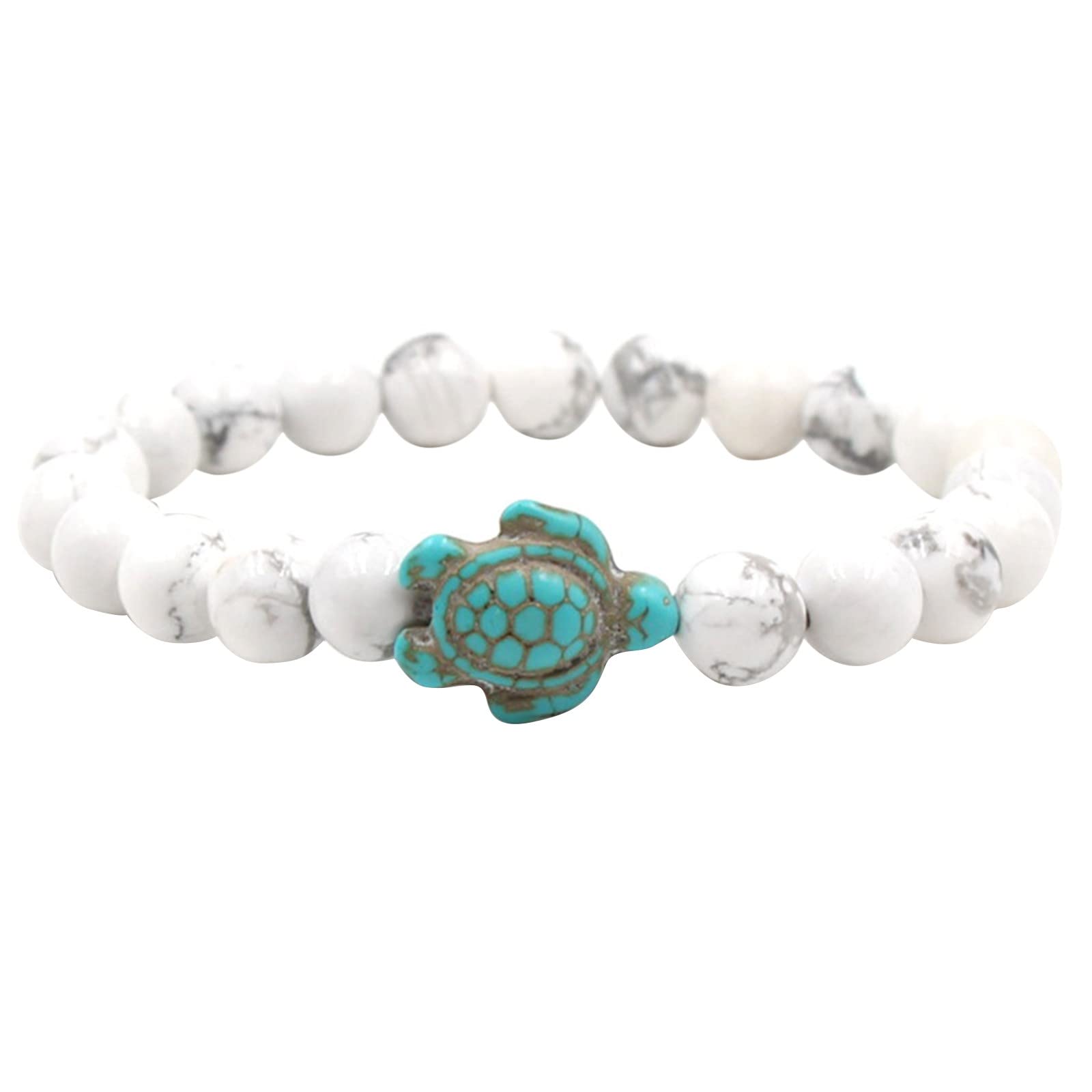 Stylish Turquoise Bracelet for Women & Men - Natural Frosted Bangle Anklet, Adjustable Size - Perfect for Boho Fashion, Casual Wear & Gift Giving