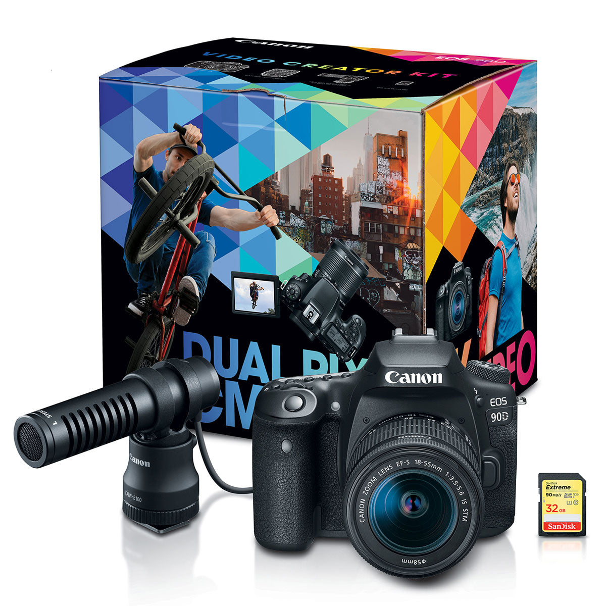 Canon EOS 90D DSLR Camera with 18-135mm Lens - Professional 4K Video Creator Kit for YouTube, Vlogging & Photography | Perfect for Travel, Events & Content Creation