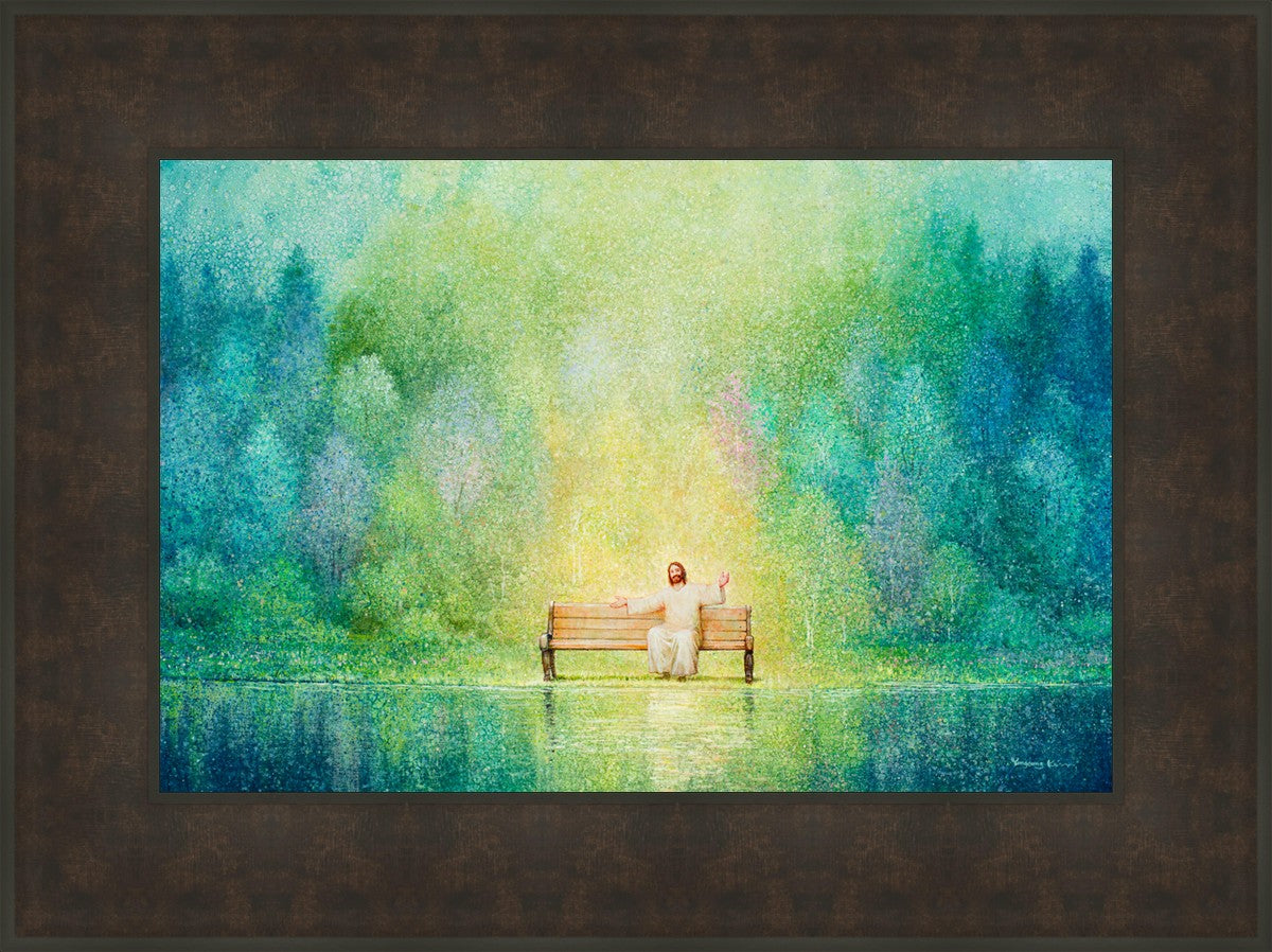 Come Unto Me and I Will Give You Rest - Inspirational Christian Wall Art for Home Decor & Church - Perfect for Bedroom, Living Room & Office