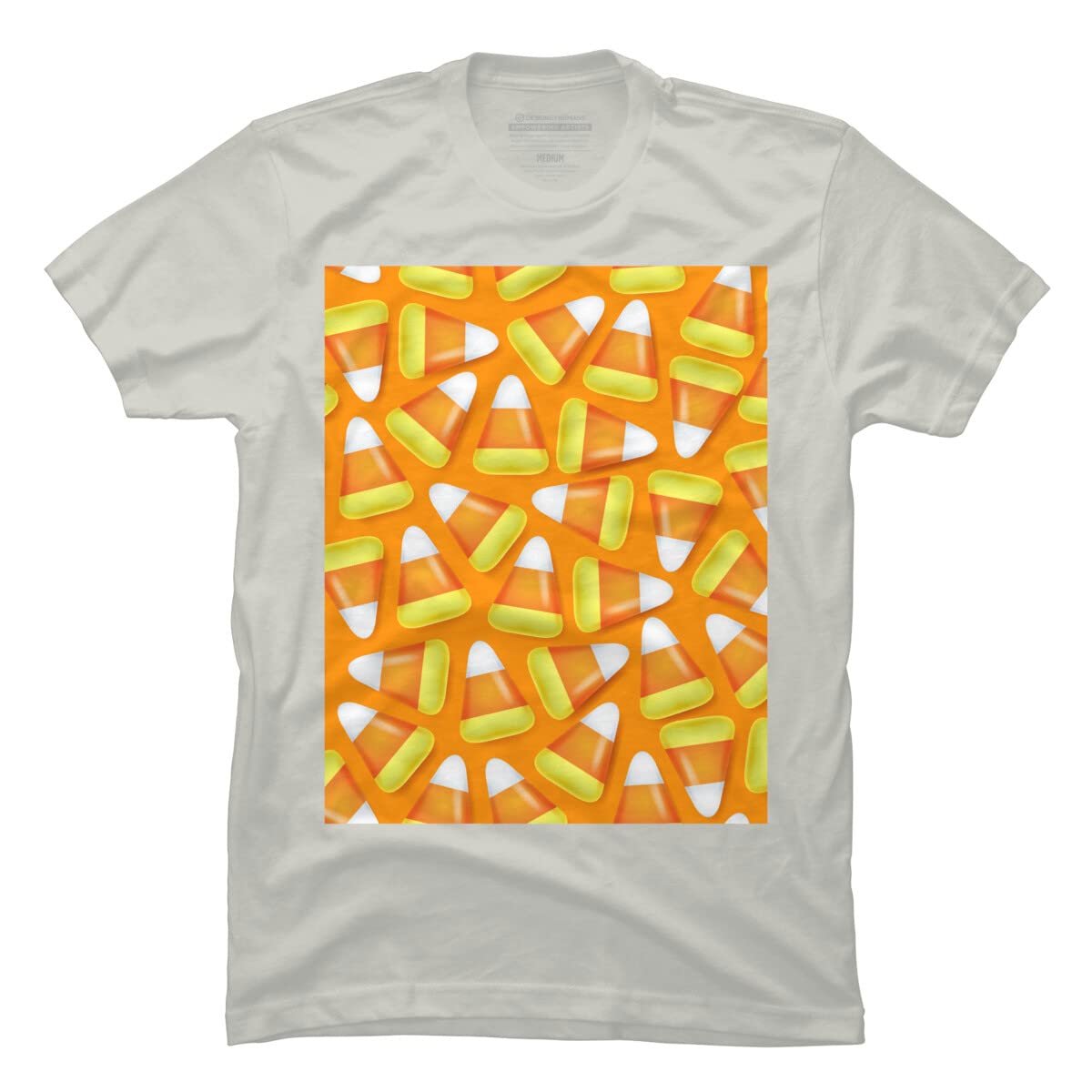 NewburyBoutique Halloween Candy Corn Graphic T-Shirt for Men | Funny Halloween Costume & Party Outfit | Perfect for Trick-or-Treating, Costume Parties & Casual Wear