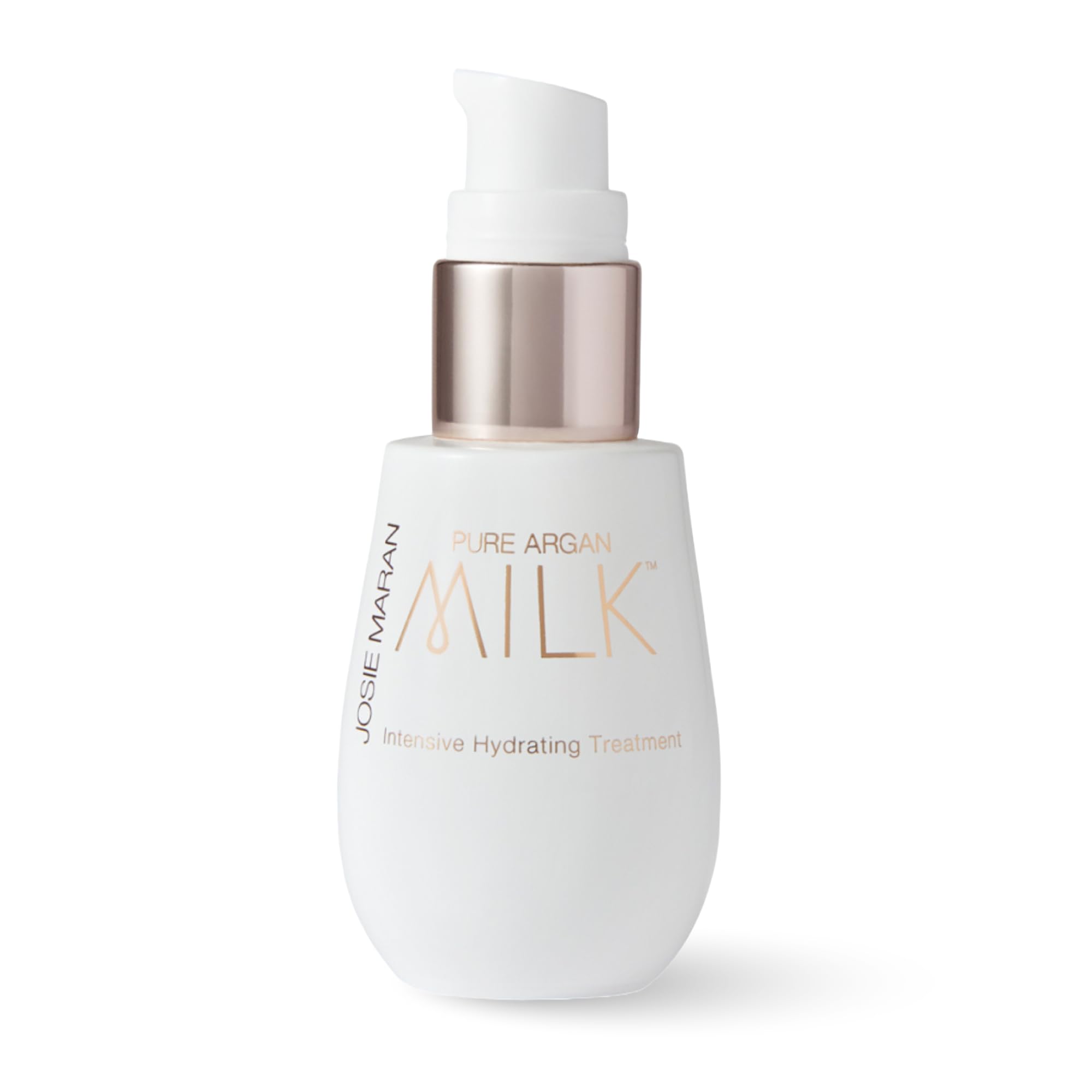 Josie Maran Hydrating Serum with Pure Argan Oil Micro-Droplets | Intensive Argan Milk Moisturizing Treatment | Prep Skin & Boost Skincare Benefits (1 Fl Oz) | Perfect for Dry Skin & Nighttime Routine
