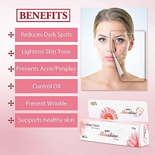 LMP Skkin Shine Cream for Scars, Pimples & Acne - 15g (Pack of 2) | Dark Spot Corrector for Face & Body | Fades Burn Marks & Hyperpigmentation | Hydrating & Nourishing Unisex Face Cream | Perfect for Daily Skincare Routine & Post-Treatment Care