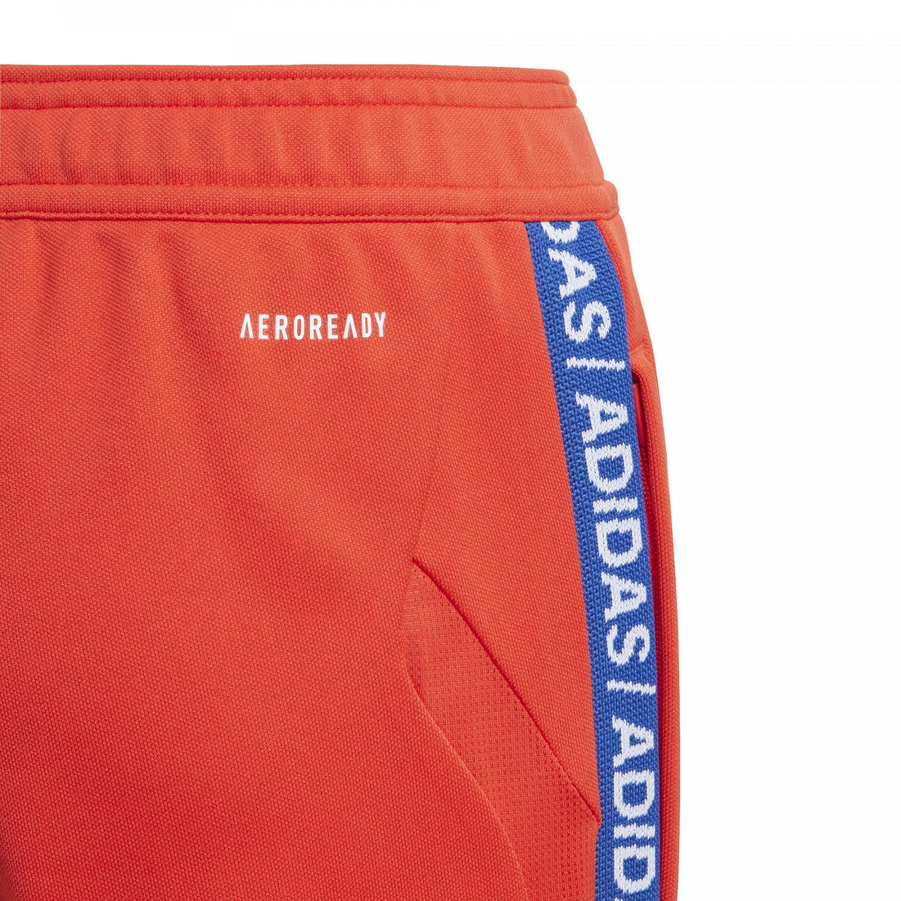 Adidas Tiro 19 Training Pants for Kids - Small Size, Orange/Blue/White - Perfect for Soccer Practice & Youth Sports Activities