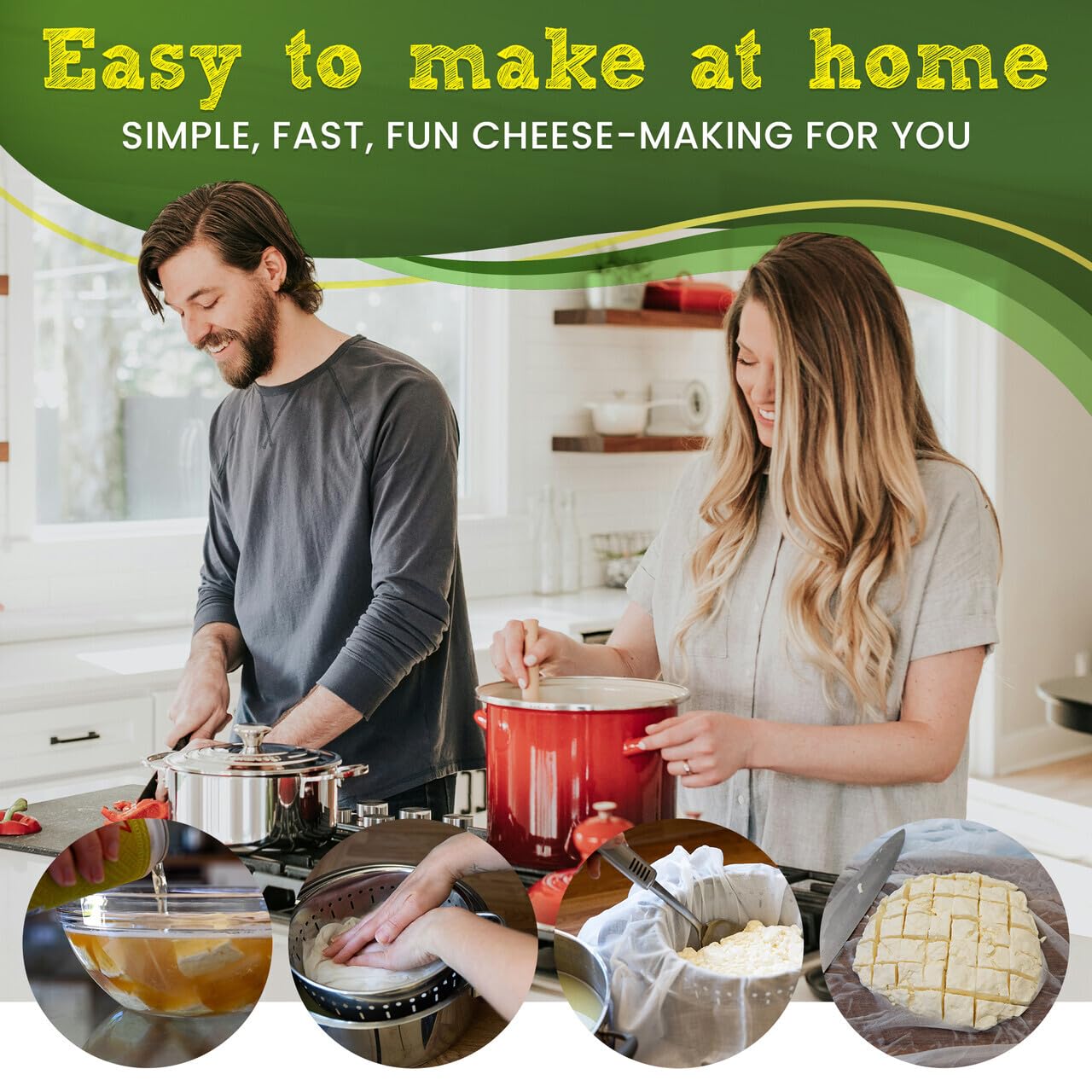 Beer Lover's DIY Cheese Making Kit with Rennet - Craft 12 Artisan Cheese Varieties at Home | Perfect for Home Brewers, Gifts & Culinary Enthusiasts