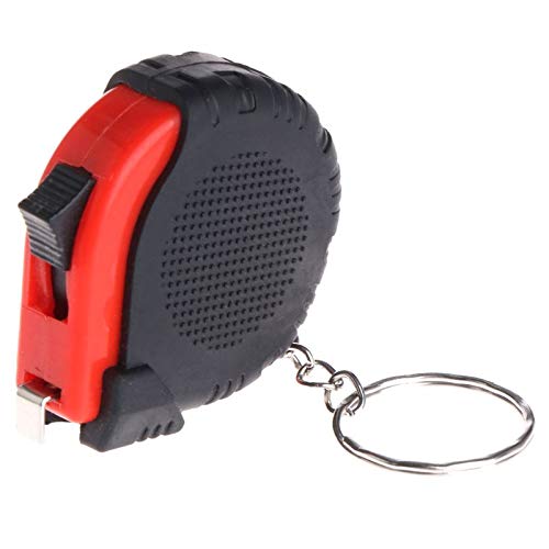 Mini Tape Measure with Keychain - 1m/3.3ft Retractable Ruler in cm & Inches, Portable Plastic Measuring Tape for DIY, Sewing, Crafting & Home Improvement