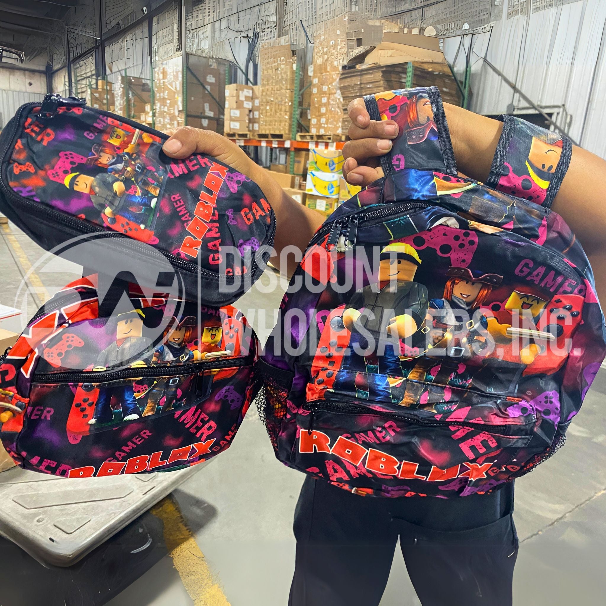 Anime & Character Themed Backpacks, Lunch Bags, Blankets - 100 Pcs Bulk Lot for School, Travel & Home Decor