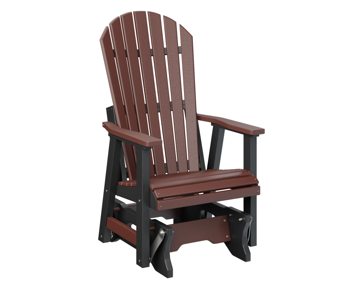 Berlin Gardens Comfo Back Single Glider - Outdoor Patio Rocking Chair with Ergonomic Support for Porch, Garden, or Deck Relaxation | Perfect for Reading, Lounging, and Enjoying Nature
