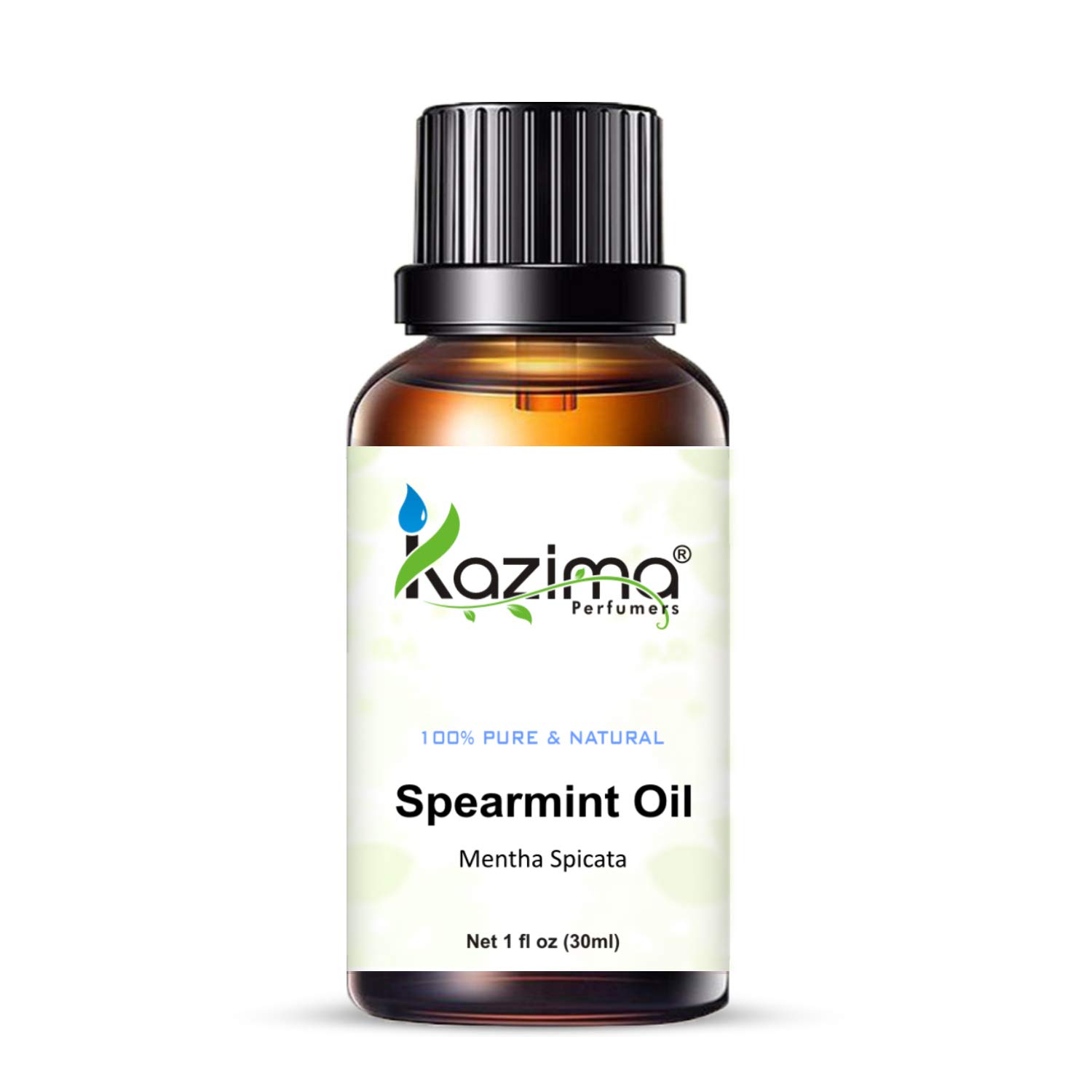 KAZIMA 100% Pure Spearmint Essential Oil - Natural Undiluted Aromatherapy Oil for Skin Care, Hair Growth & Relaxation | Perfect for Diffusers, Massage & DIY Beauty Recipes