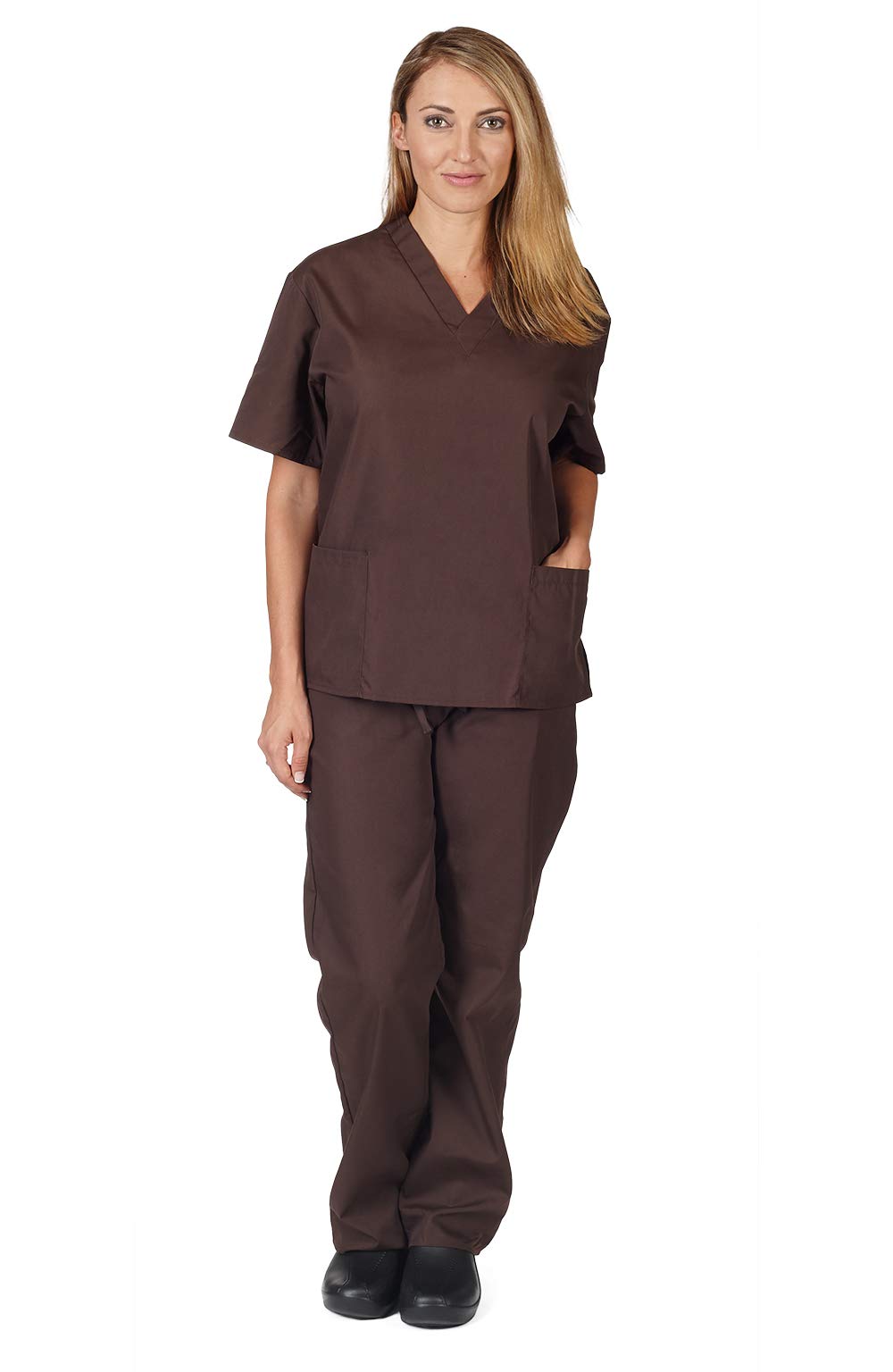 Premium Women's Medical Scrub Set - 2-Pack Comfortable Uniform Tops & Pants for Nurses, Doctors & Healthcare Professionals | Hospital, Clinic & Workwear Essentials