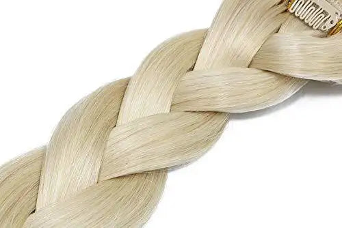 Premium 9A Brazilian Clip-In Human Hair Extensions - 7pcs Double Weft for Instant Volume & Length | Perfect for Weddings, Parties & Everyday Styling